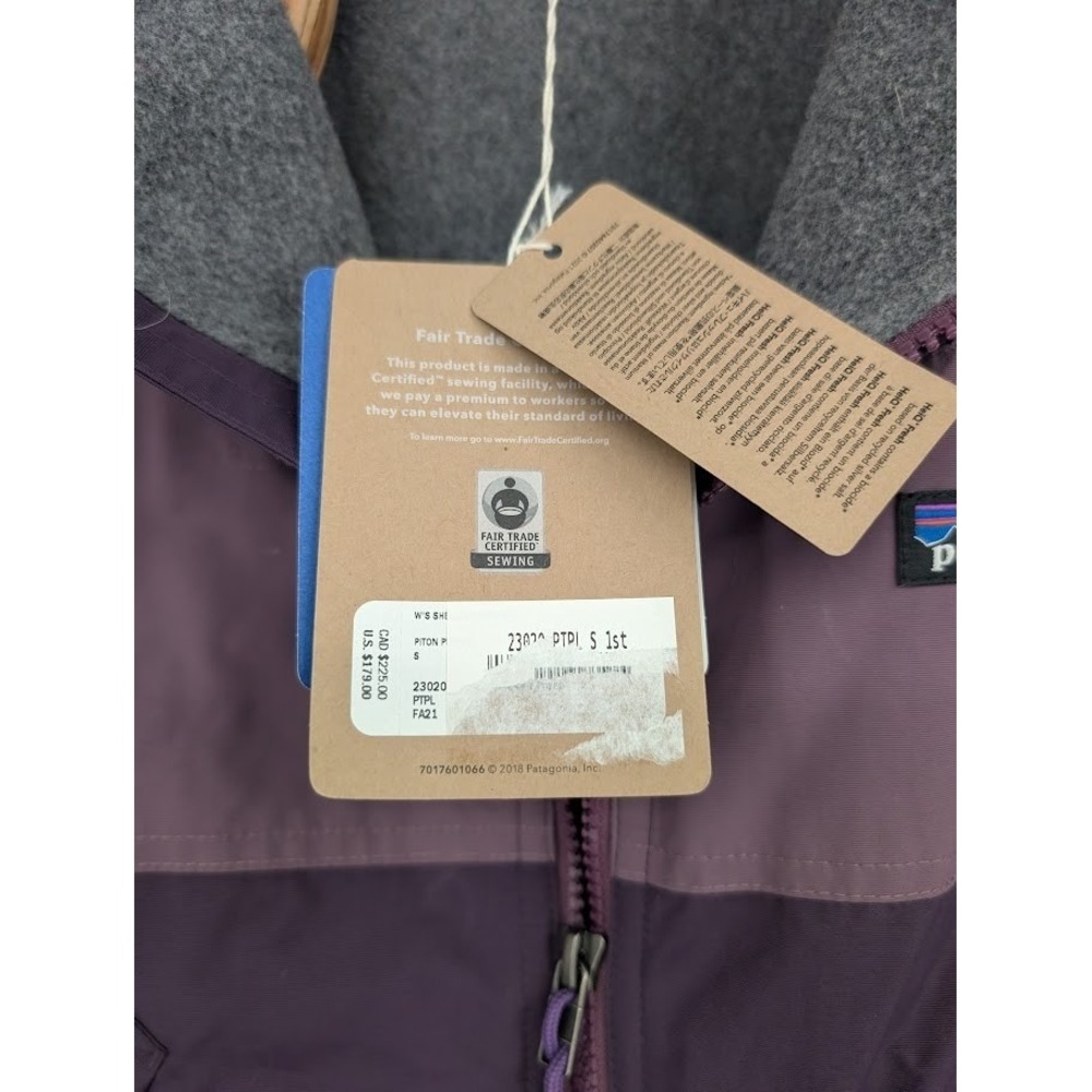 Patagonia Women's NWT Shelled Synchilla Jacket Purple Bomber Jacket sz S - Picture 4 of 8